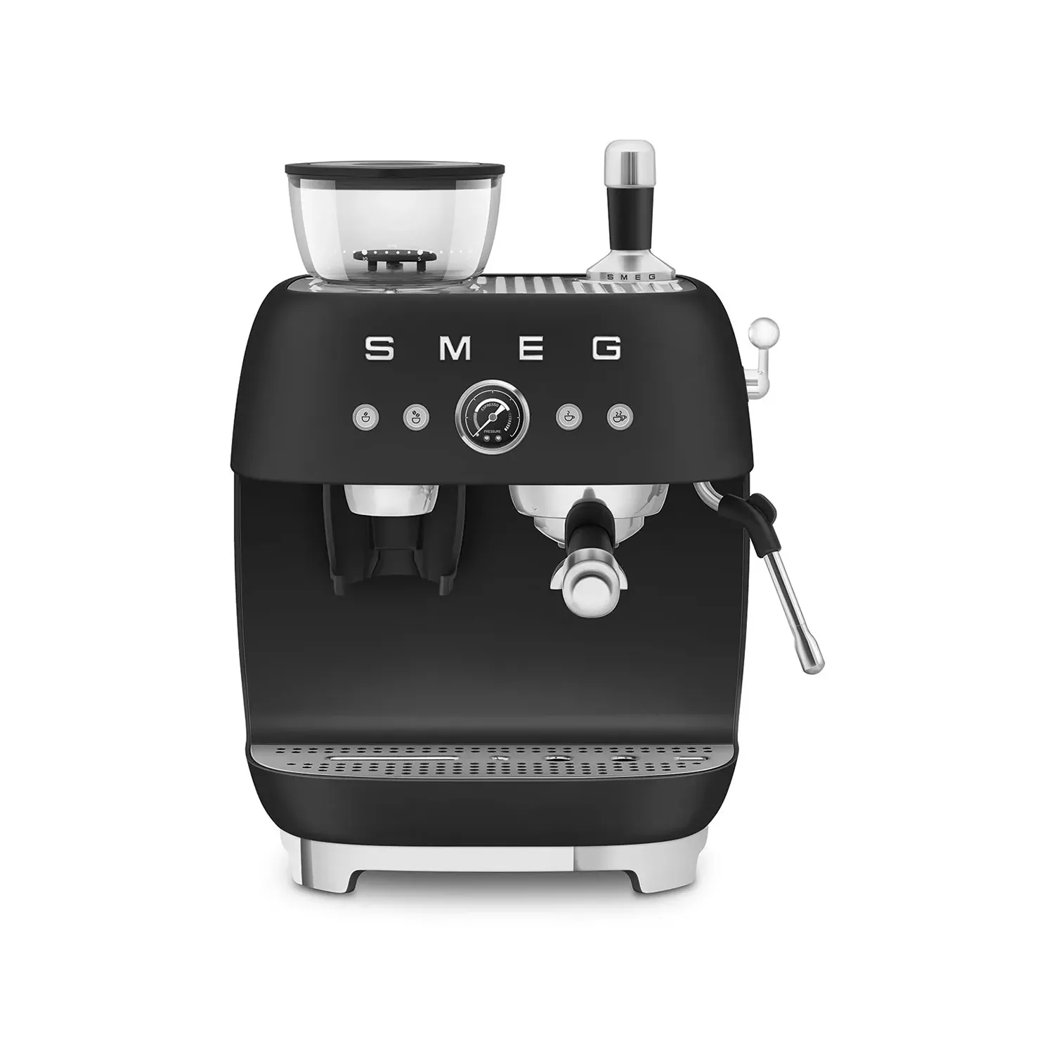 SMEG Expresso avec broyeur Noir Mat - Années 50 - EGF03BLMEU