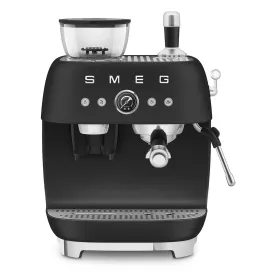 SMEG Expresso avec broyeur Noir Mat - Années 50 - EGF03BLMEU
