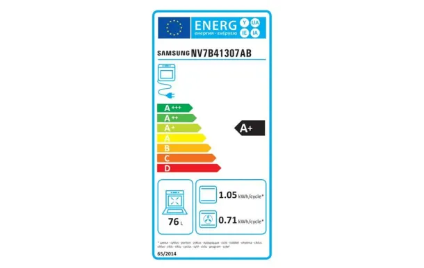 SAMSUNG Four multifonction pyrolyse 76 litres NV7B41307AB moins cher