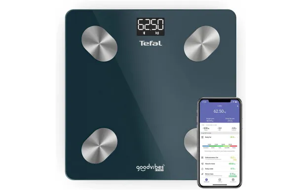 TEFAL P.Pers.Impédance GOODVIBES LIFE+ 180Kg/100g connecté/6 BM9620S1