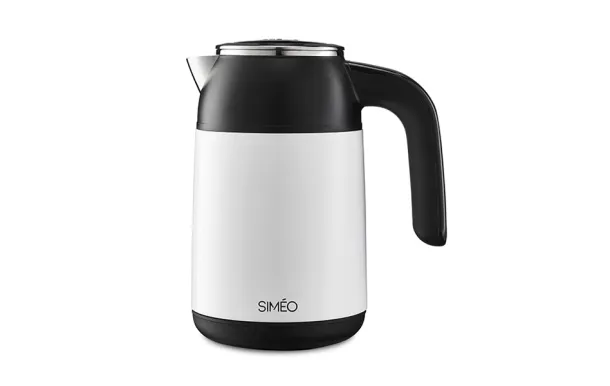 SIMEO Bouilloire 0L5 700W Temp.Var. Cav.Inx Blc /6 BVI160