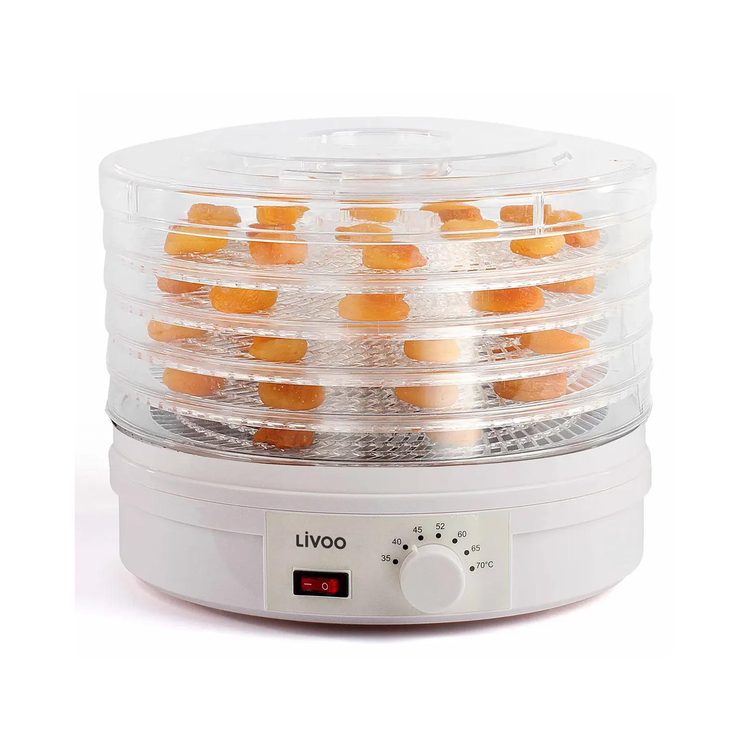 Déshydrateur LIVOO DOM202 5 plateaux de dessiccation thermostat interrupteur - vue 2