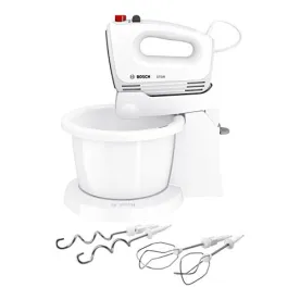 BOSCH Batteur + Bol 375W 4 v + turbo. Blanc //1R MFQ2600G