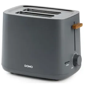 DOMO Grille-pain 2 fentes 3 fonct° 6 niv noir inox /6 DO965T