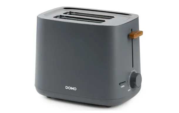 DOMO Grille-pain 2 fentes 3 fonct° 6 niv noir inox /6 DO965T