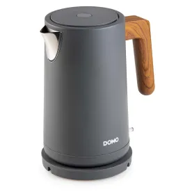 DOMO Bouilloire 1,7L 2200w base 360° arr.aut.gris mat/6 DO9268WK