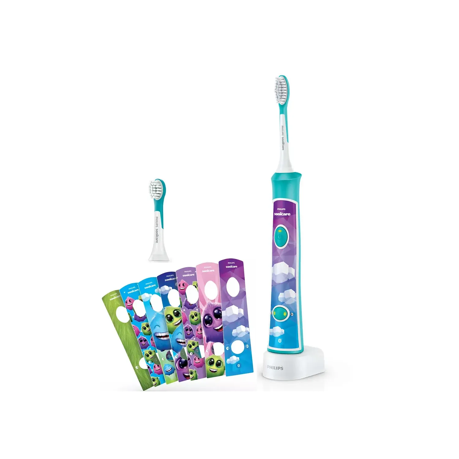 PHILIPS Brosse à dent For Kids Bluetooth Timer Aqua - HX6322-04