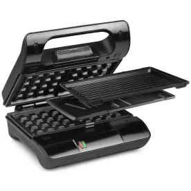 PRINCESS Croque Gaufre 3en1 Gaufre/CM/Grill Plaque AA /4 117002-01-001