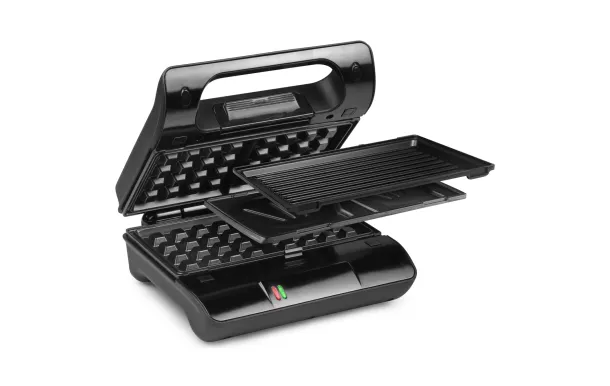 PRINCESS Croque Gaufre 3en1 Gaufre/CM/Grill Plaque AA /4 117002-01-001