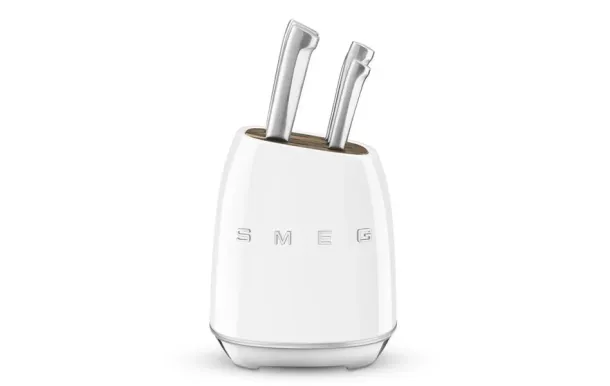 SMEG Bloc 6 couteaux Blanc - Années 50 - KBSF02WH 