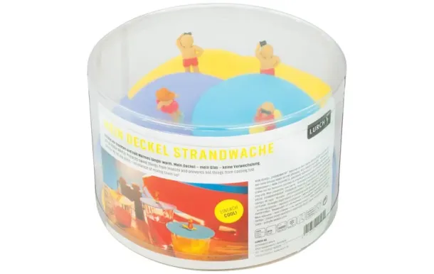 LURCH Lot 24 couvercles protège-verre Beach Watch - My Lid * 