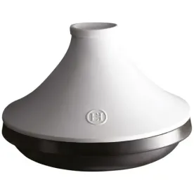 EMILE HENRY Tajine 32 cm Blanc & Noir - Delight 