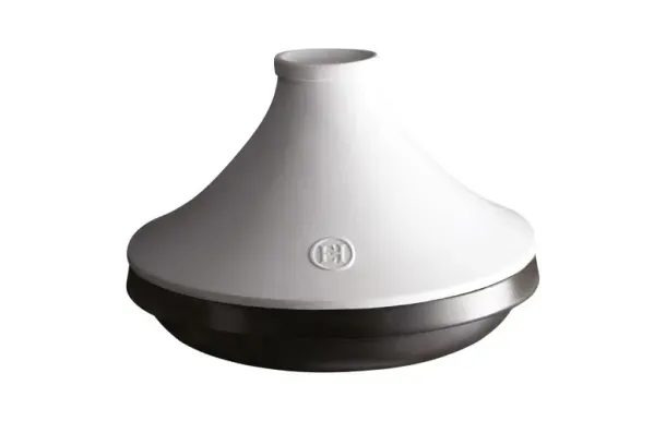 EMILE HENRY Tajine 32 cm Blanc & Noir - Delight 
