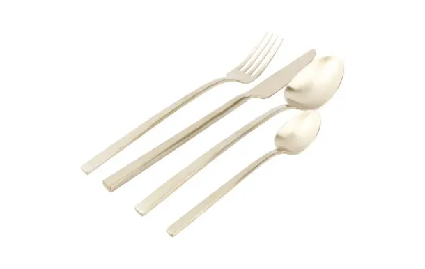 SP COLLECTION Ménagère 16 pièces Or Mat - Terno 