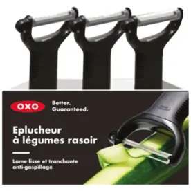 OXO Display 12 Éplucheurs rasoir Y * 
