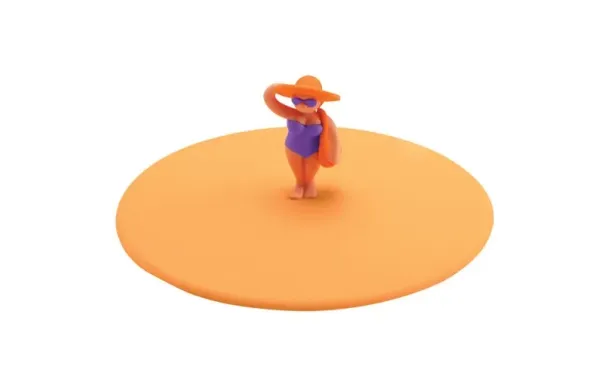 LURCH Lot 8 couvercles protège-verre Beach Girls / Theresa & son sac - My Lid * 