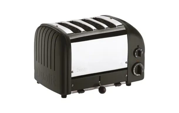 DUALIT Grille-pain 4 tranches Noir & Inox - Classic NewGen - 47035 