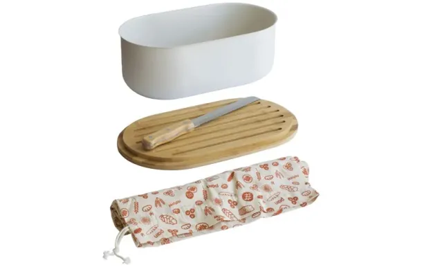 PEBBLY Boîte à pain 4 en 1 