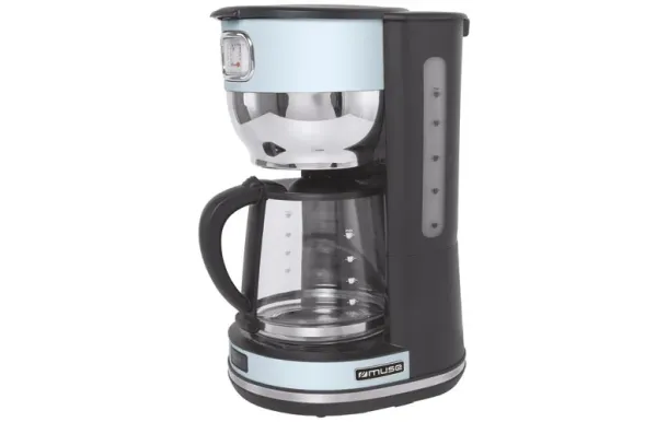 MUSE Cafetière filtre 10 tasses Bleu & Inox - Collection of Inspiration- MS220VB 