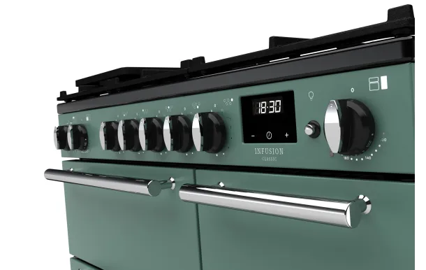 Falcon piano de cuisson Infusion Ngc 5 foyers gaz 90 CM CHARBON Mat satiné