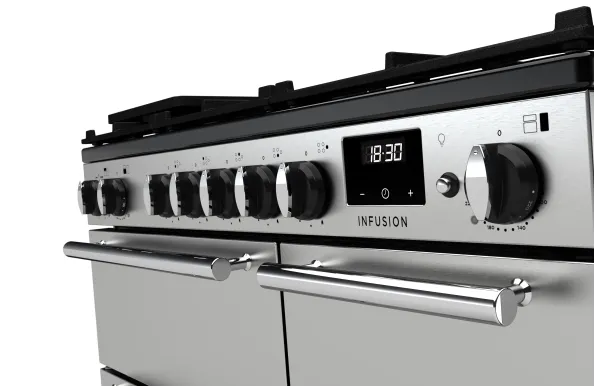 Falcon piano de cuisson Infusion Ngc 5 foyers gaz 90 CM CHARBON Mat satiné