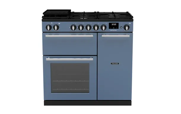 Falcon piano de cuisson Infusion Ngc 5 foyers gaz 90 CM CHARBON Mat satiné