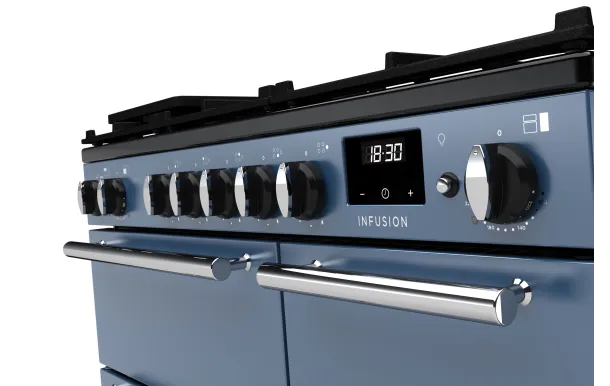 Falcon piano de cuisson Infusion Ngc 5 foyers gaz 90 CM CHARBON Mat satiné