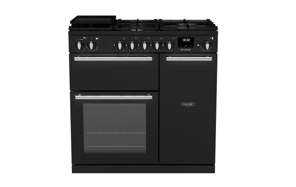 Falcon piano de cuisson Infusion Ngc 5 foyers gaz 90 CM CHARBON Mat satiné
