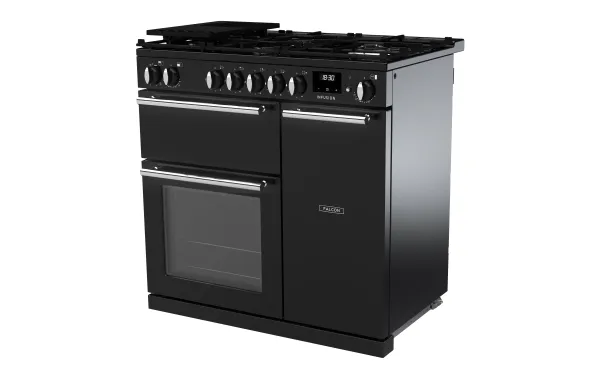 Falcon piano de cuisson Infusion Ngc 5 foyers gaz 90 CM CHARBON Mat satiné