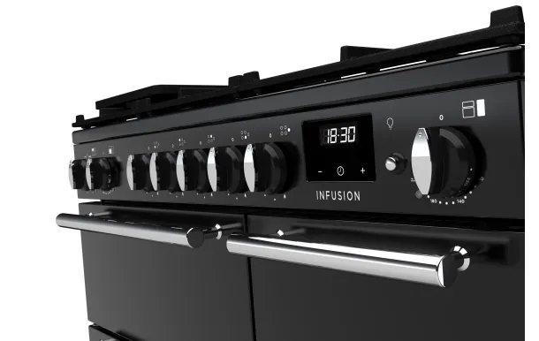 Falcon piano de cuisson Infusion Ngc 5 foyers gaz 90 CM CHARBON Mat satiné