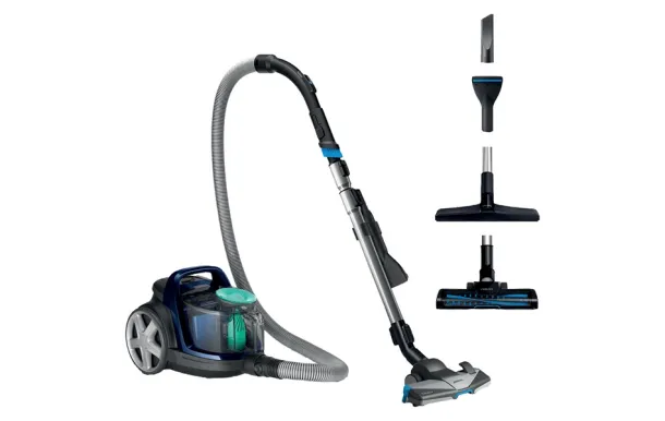PHILIPS Aspirateur sans sac PowerPro Active Bleu Louros 750W 1,5L 76db - FC9556-09