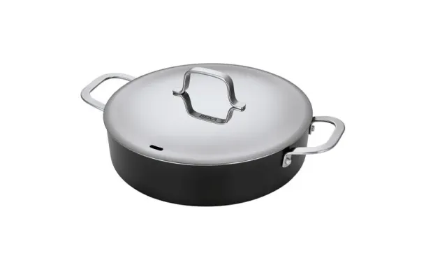 BEKA Sauteuse 2 anses revêtue 28 cm + couvercle inox - Maestro