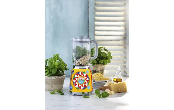SMEG Blender Années 50 Dolce Gabana capacité 1,5l 3 programmes 4 vitesses - BLF01DGEU