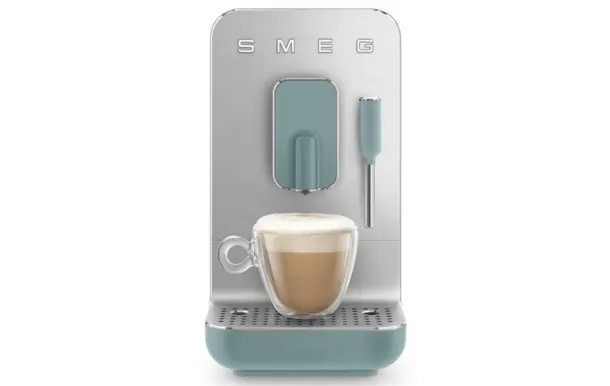 SMEG Robot Café Vert Emeraude Mat 19 Bars Intuitive + Buse vapeur - BCC12EGMEU