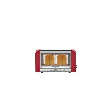 MAGIMIX Toaster vision fente extra-large rouge 11540                  
