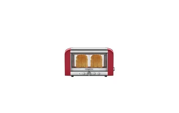 MAGIMIX Toaster vision fente extra-large rouge 11540                  