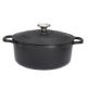 CHASSEUR Cocotte en fonte ronde 32 cm Noire - Sublime