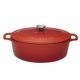 CHASSEUR Cocotte en fonte ovale 25 cm Rubis - Sublime