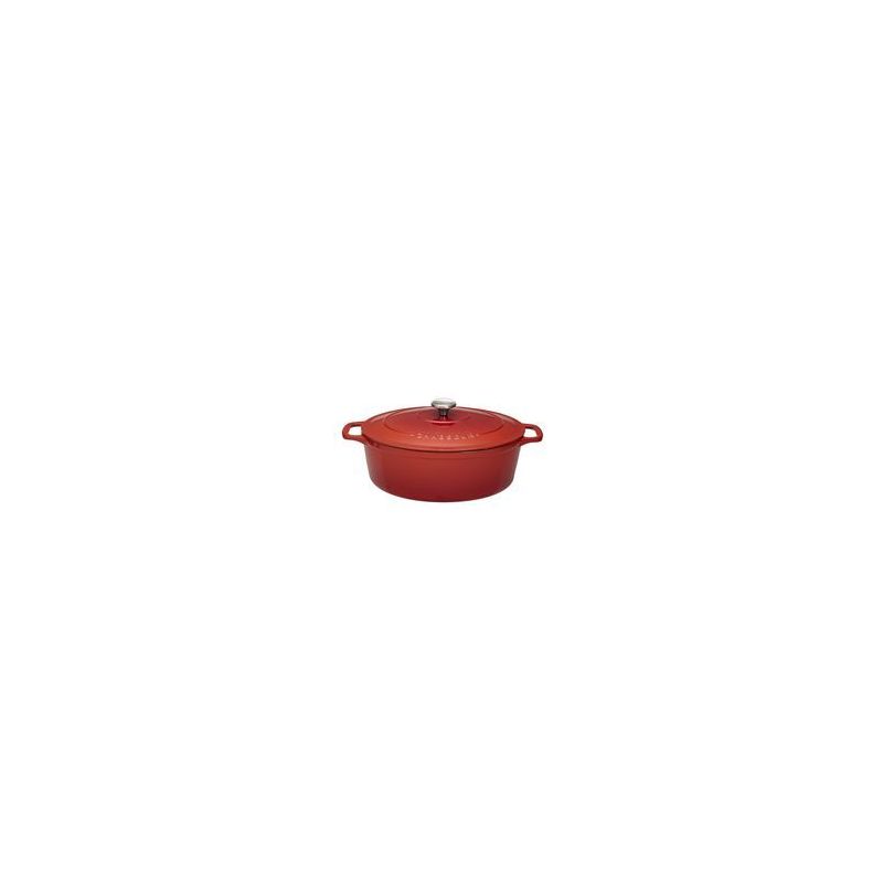 CHASSEUR Cocotte en fonte ovale 25 cm Rubis - Sublime