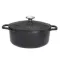 cocottes fonte CHASSEUR Cocotte ronde 18 cm Noire Sublime ovale ronde ceramique pas cher