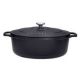 CHASSEUR Cocotte en fonte ovale 27 cm Noire - Sublime