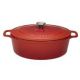 CHASSEUR Cocotte en fonte ovale 35 cm Rubis - Sublime