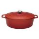 CHASSEUR Cocotte en fonte ovale 33 cm Rubis - Sublime