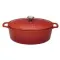 cocottes fonte CHASSEUR Daubière 33 cm Rubis Sublime ovale ronde ceramique pas cher