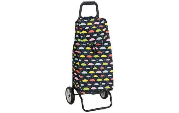 BLEU BLANC COURSE Poussette de marché Carlux 2 roues 55 L