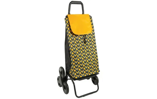 BLEU BLANC COURSE Poussette de marche 6 roues 55 litres carlux geometrik