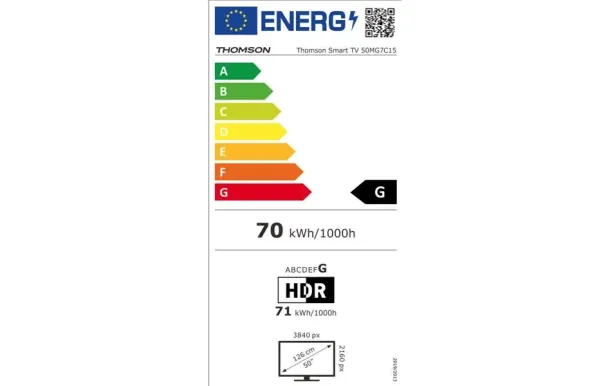 THOMSON TV QD Mini-LED 126 cm UHD 4K - 50MG7C15