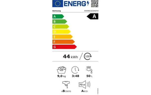 SAMSUNG Lave-linge 9 kg Classe A - WW90CGC04DTH