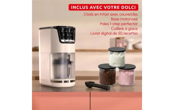 MOULINEX Machine à glaces - Dolci - MJ602AF0