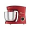 robot pâtissier rouge avec 3 accessoires